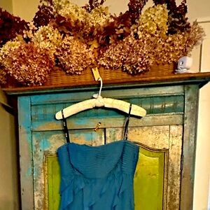 Tadashi Collection- layered iridescent silk- New